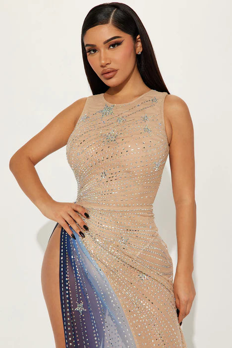 Elle's Embellished Maxi Dress