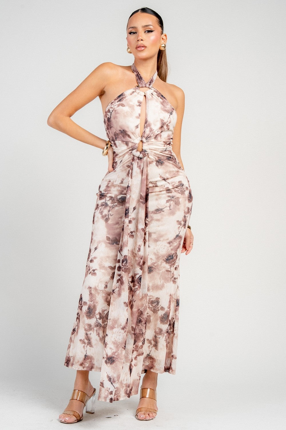 Eliana's Halter Neck Midi Dress