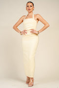 Amayah's Halter Neck Maxi Dress