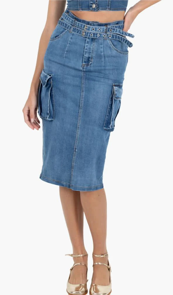 Retro Jean Skirt