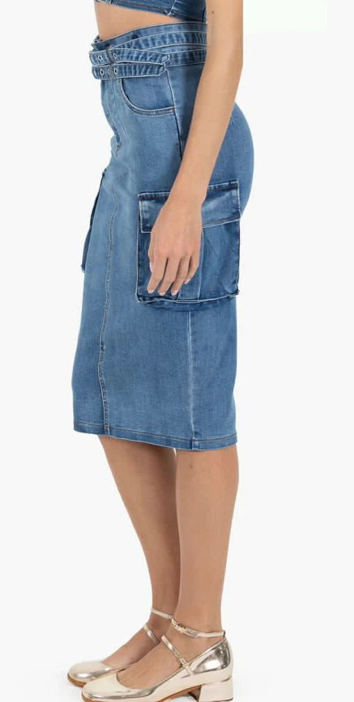 Retro Jean Skirt