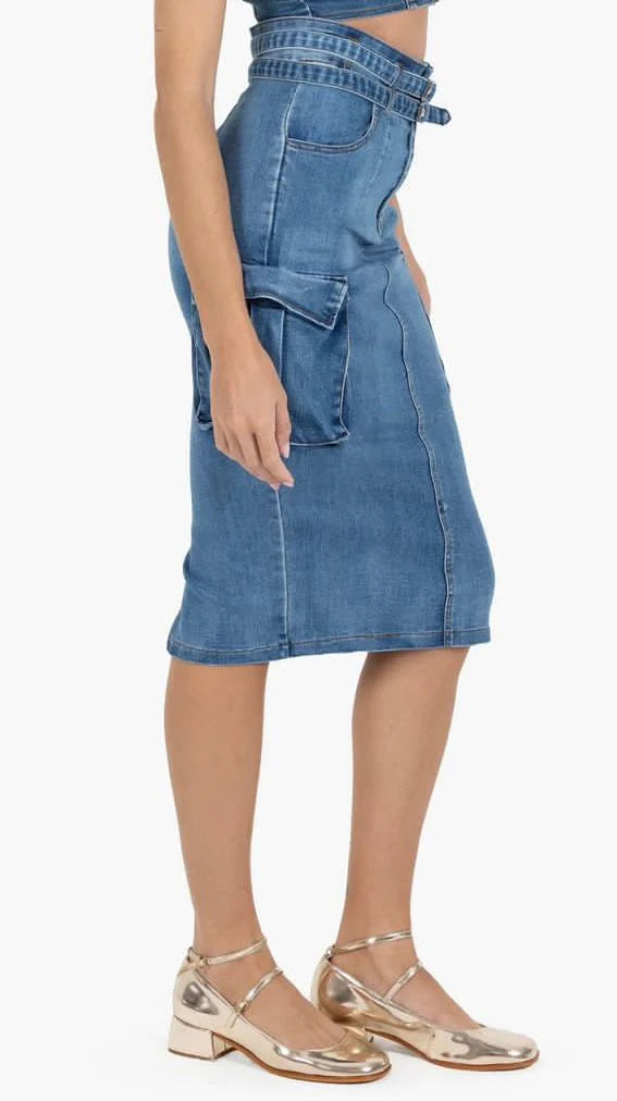 Retro Jean Skirt