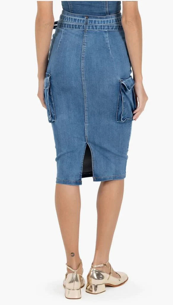 Retro Jean Skirt