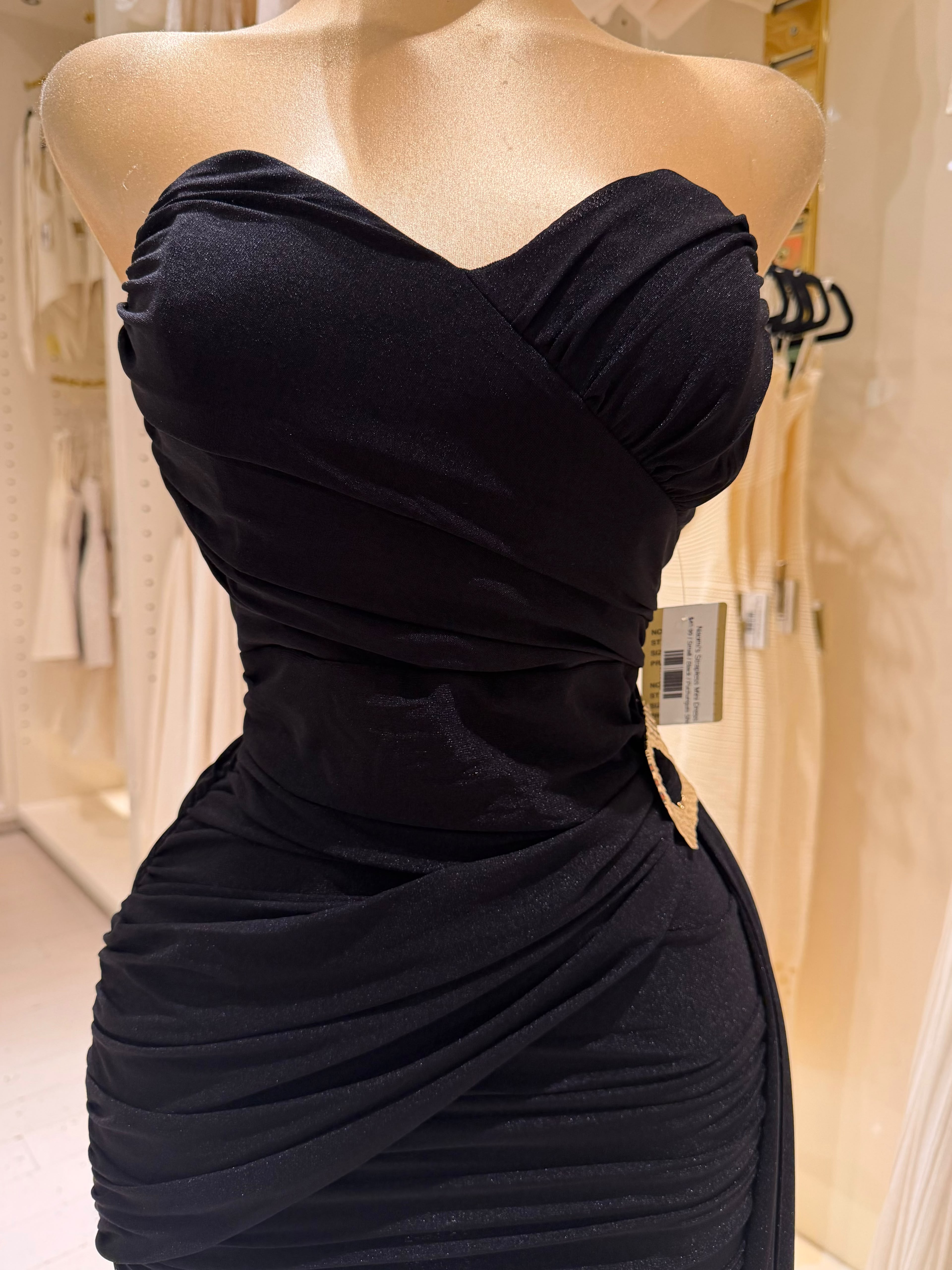 Naomi's Strapless Mini Dress