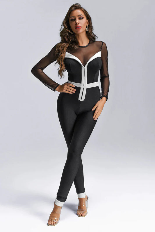 Roxy's Mesh Bandage Jumpsuit